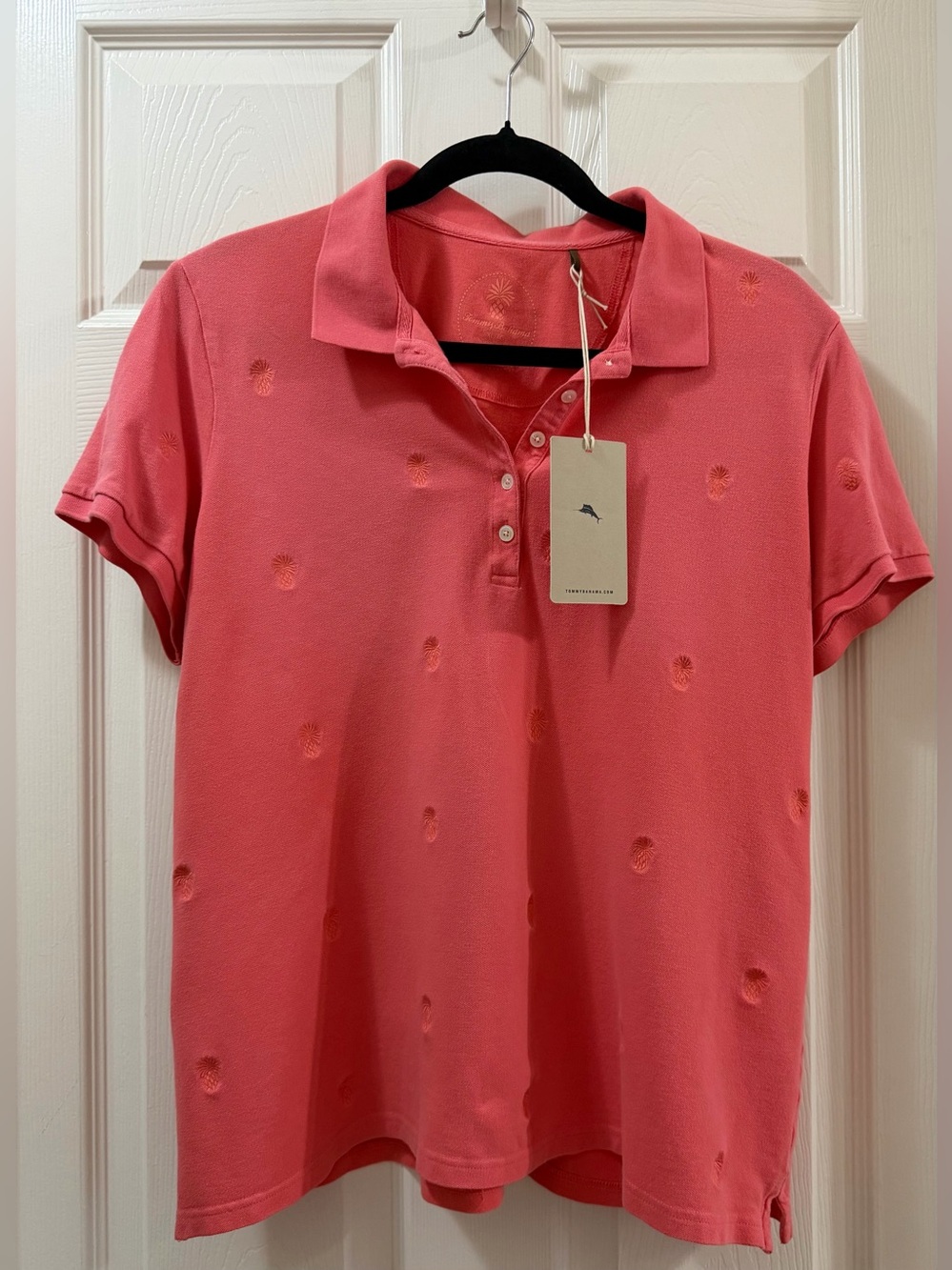 Tommy Bahama New Paradise Embroidered Pineapple Polo XL Full Bloom